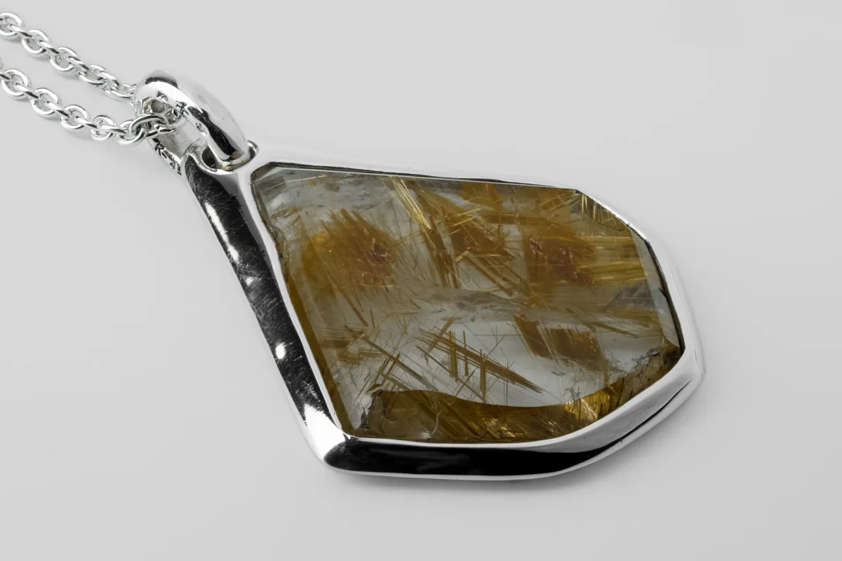 Halos Necklace (Rutilated Quartz, PA+RQ) sold by Parts of Four