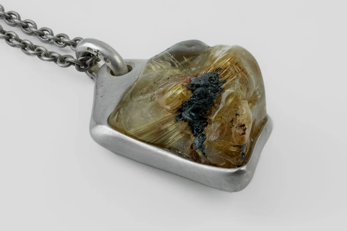 Halos Necklace (Rutilated Quartz, DA+RQ) sold by Parts of Four