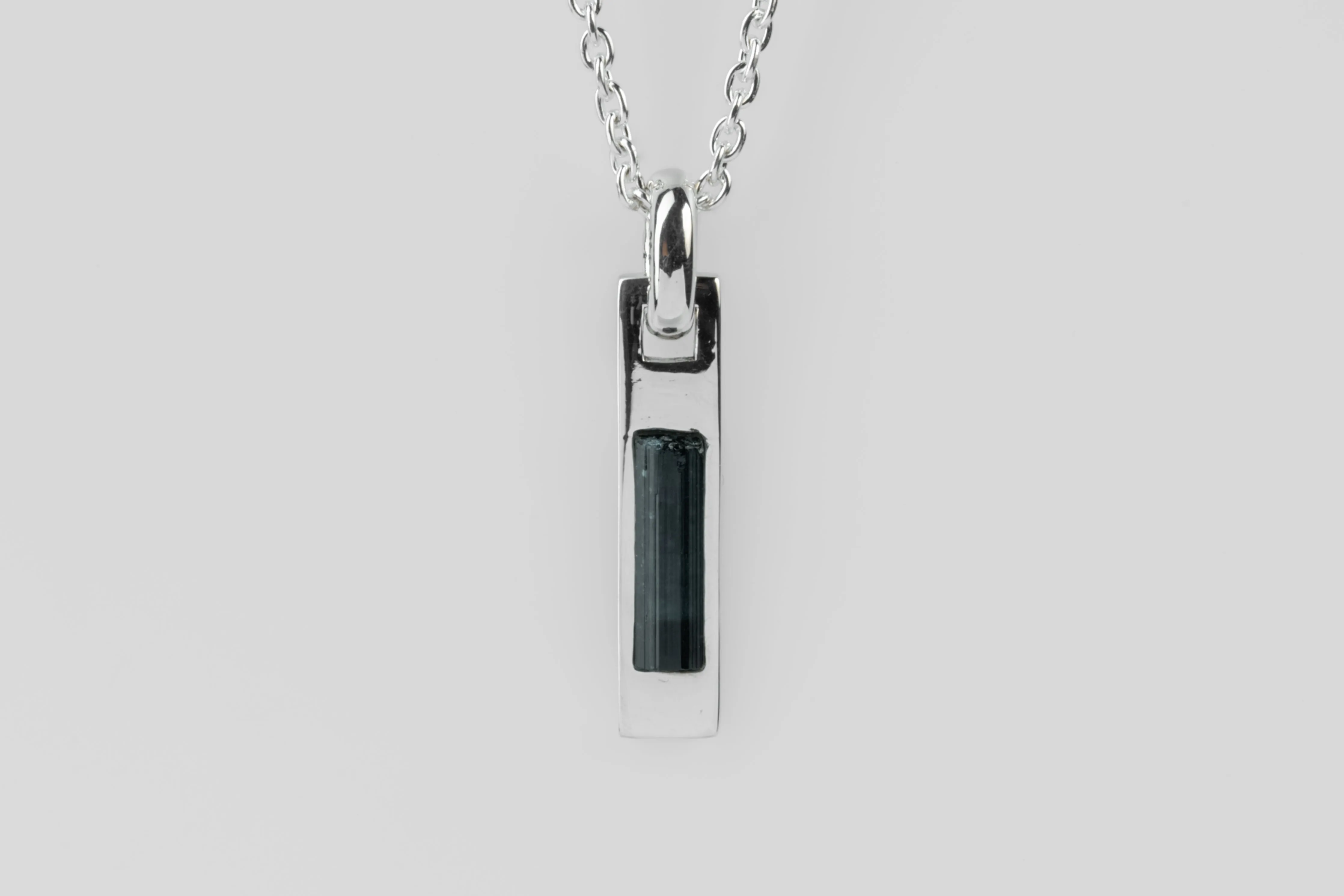 Plate Necklace (50cm, Adaptation, Blue Cap Tourmaline, PA+BCT) sold by Parts of Four product image thumbnail 3