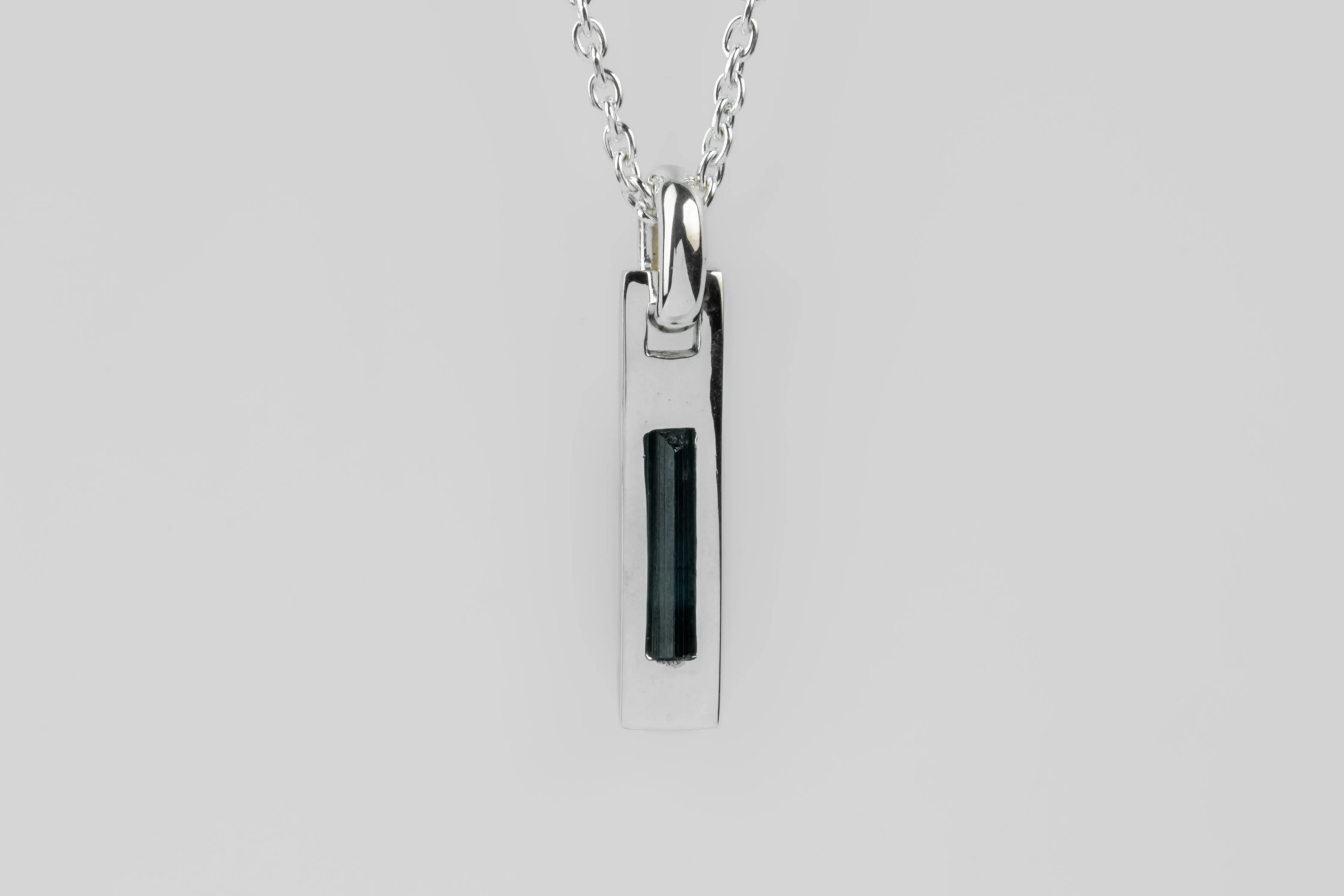 Plate Necklace (50cm, Adaptation, Blue Cap Tourmaline, PA+BCT) sold by Parts of Four product image thumbnail 4