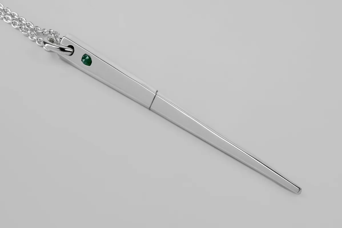 Big Spike Necklace (0.2 CT, Emerald, PA+EMER) sold by Parts of Four