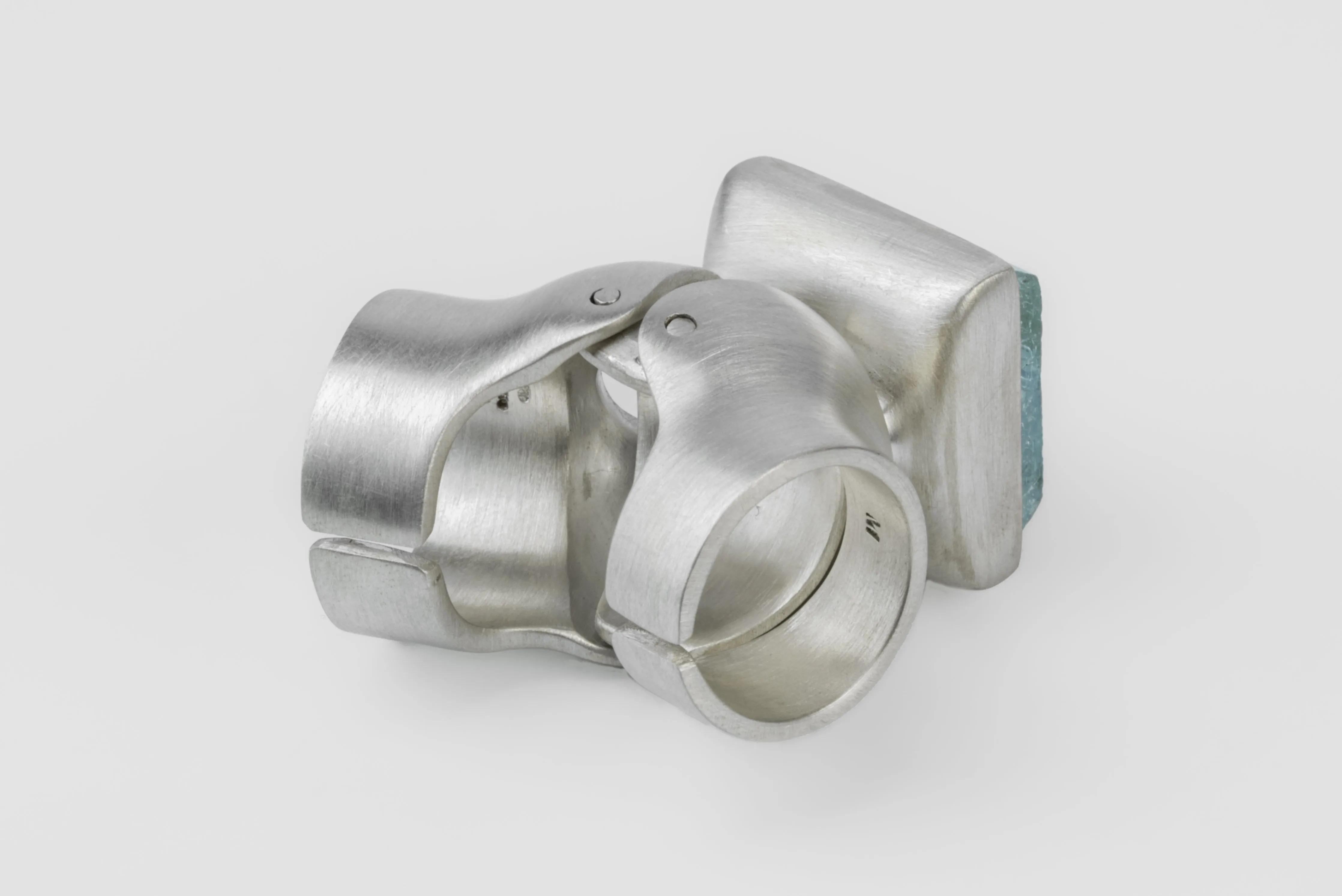 Parts of Four × Fangophilia—Joint Ring Talisman (Aquamarine, MA+AQU) sold by Parts of Four product image thumbnail 4