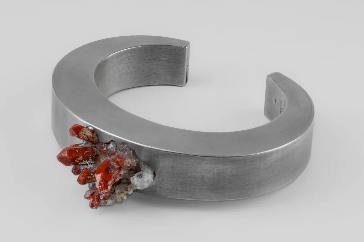 Crescent Bracelet (Mineral Collision, Iron Quartz, 15mm, DA+IRQ) sold by Parts of Four