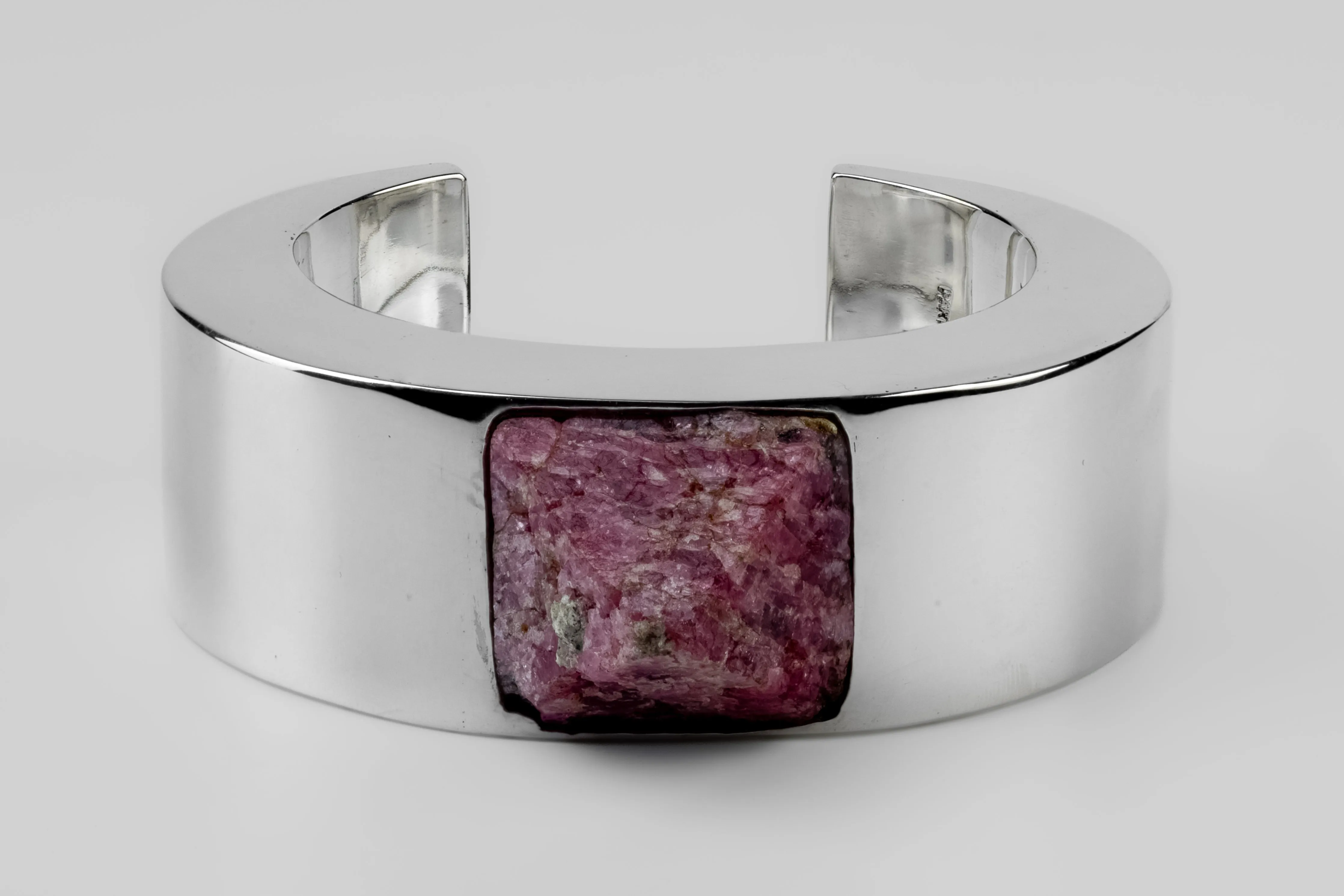 Crescent Bracelet (Mineral Collision, Ruby Crystal, 30mm, YS+RC) sold by Parts of Four product image thumbnail 3