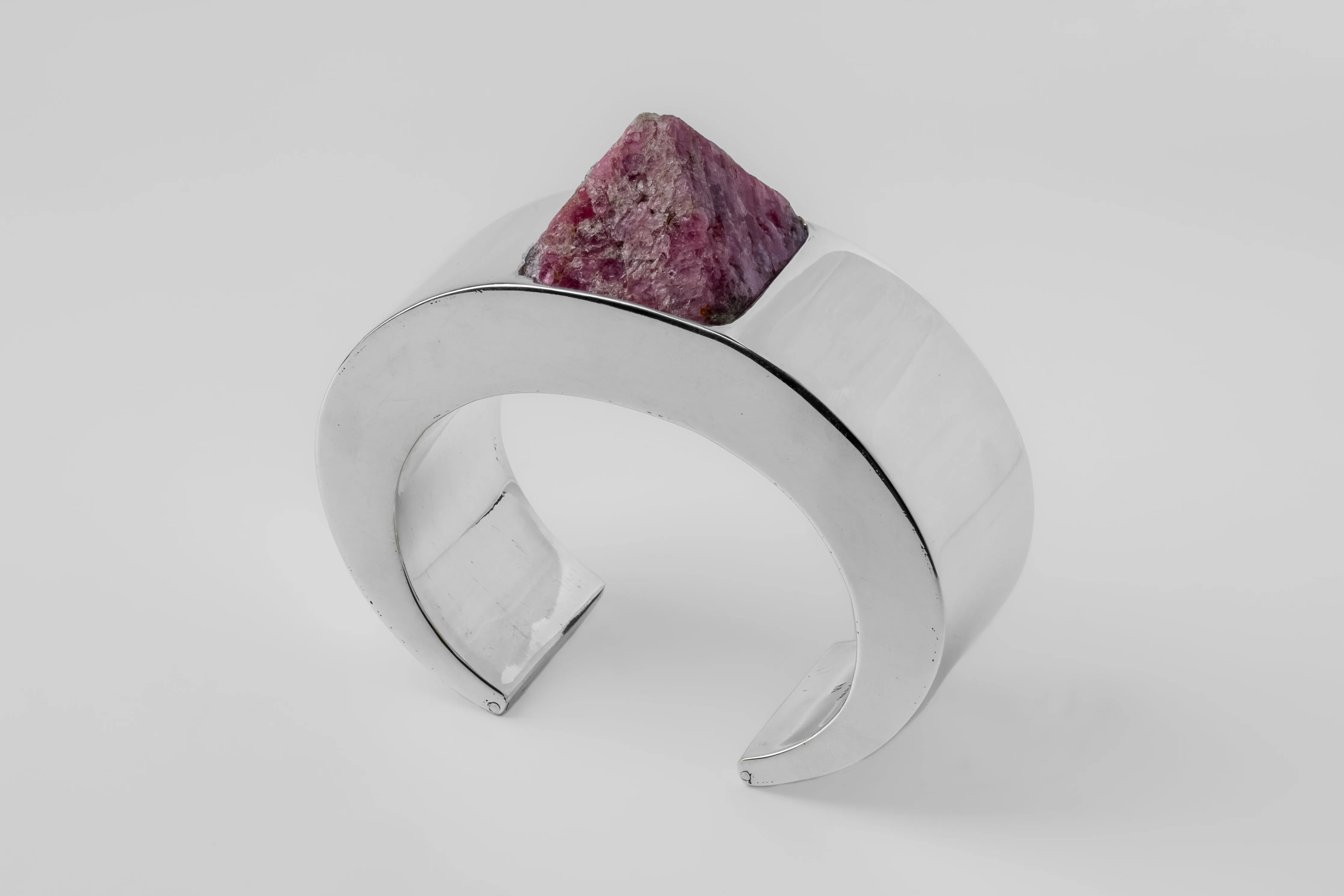Crescent Bracelet (Mineral Collision, Ruby Crystal, 30mm, YS+RC) sold by Parts of Four product image thumbnail 2