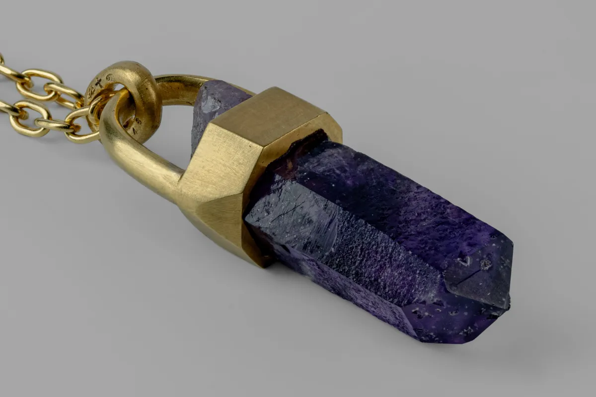 Talisman Necklace (Brace-Held, Amethyst, DGA+AME) sold by Parts of Four