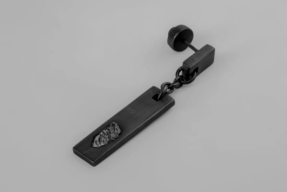 Talisman Plate Dangle Earring (Zincite, KA+ZIN) sold by Parts of Four