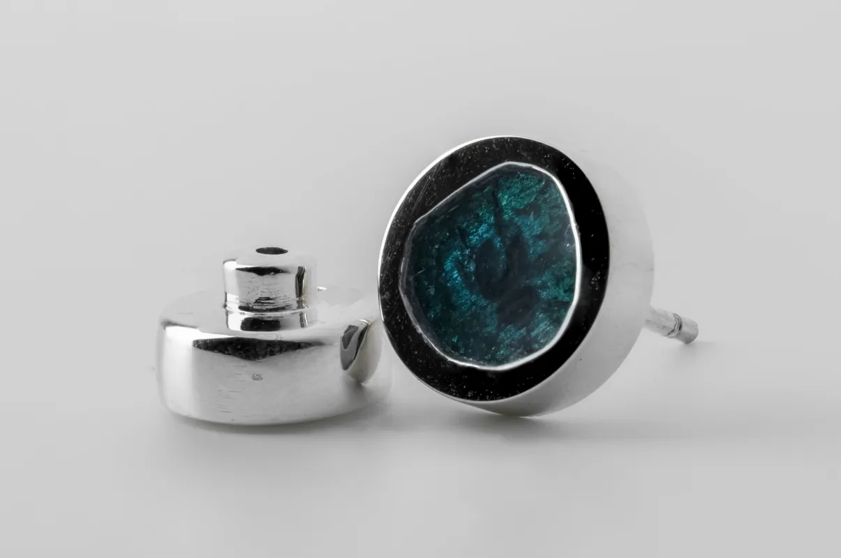 Stud Earring (0.5 CT, Blue Diamond Slab, PA+BDIA) sold by Parts of Four