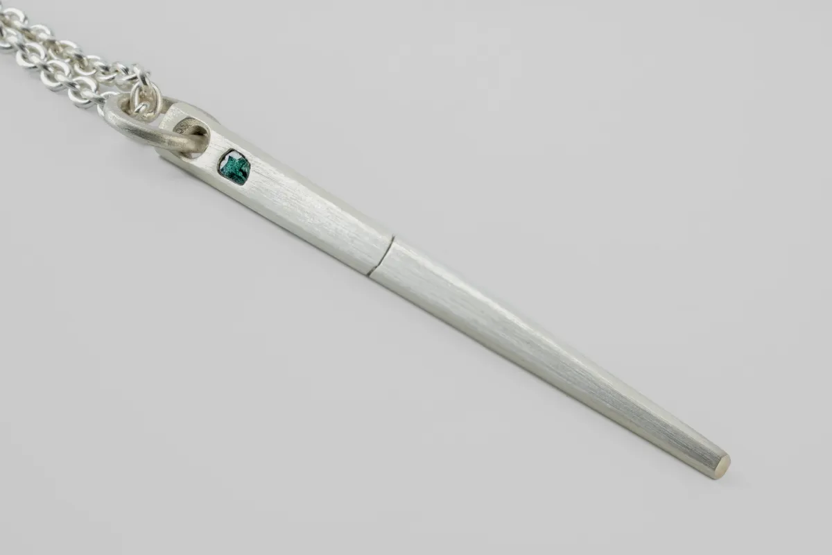 Spike Necklace (0.2 CT, Blue Diamond Slab, MA+BDIA) sold by Parts of Four