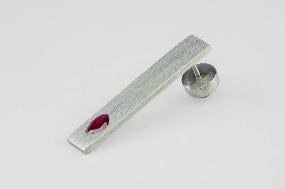 Plate Earring (0.2 CT, Ruby Slice, 34mm, MA+RUB) sold by Parts of Four