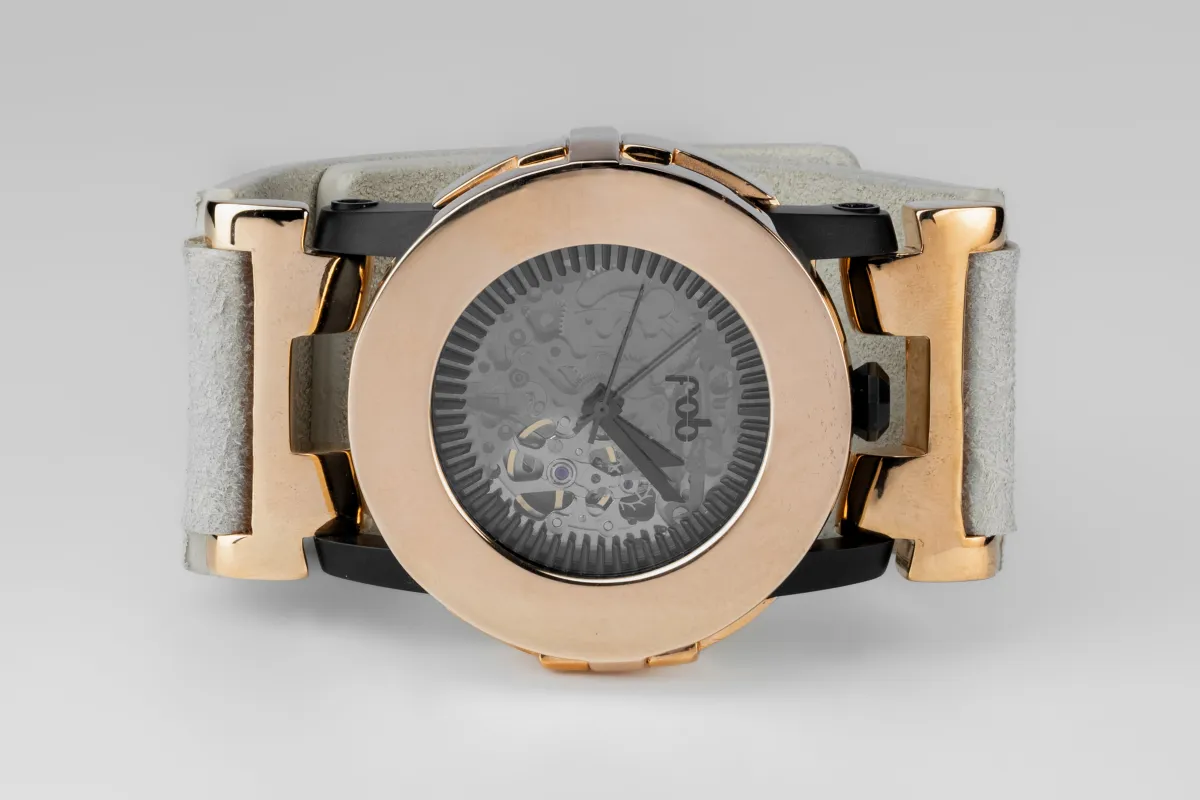 P4—FOB Watch #8258 (Case, Straight Strap [Studs], Black Matte, YMA-YMA-FLE) sold by Parts of Four