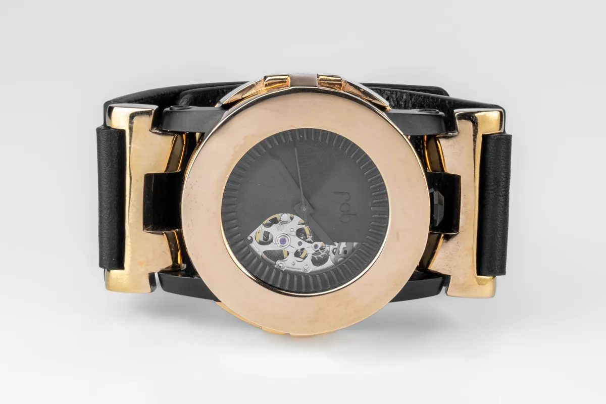 P4—FOB Watch #8244 (Case, Straight Strap [Studs], Phantom, YMA-YMA-NG) sold by Parts of Four