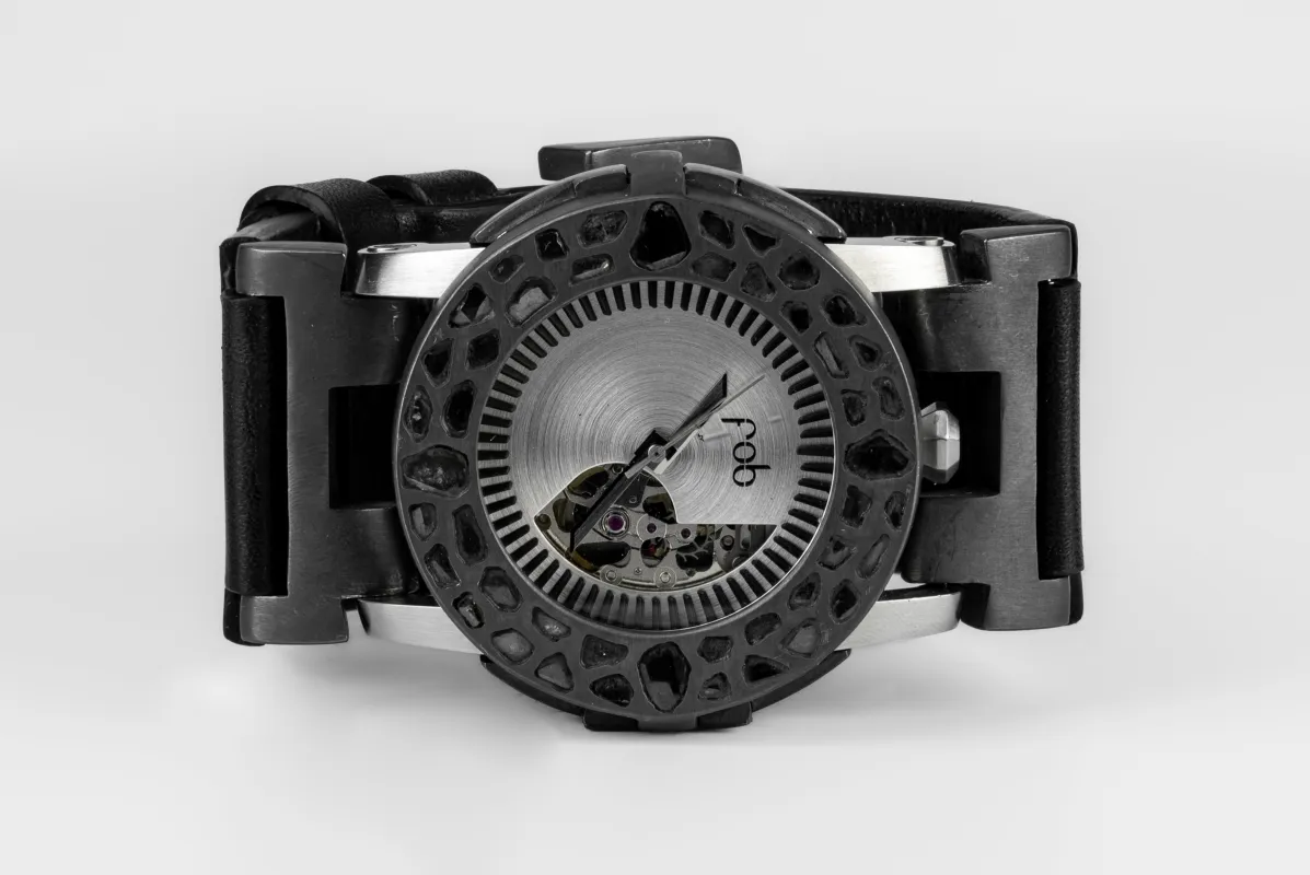 P4—FOB Watch #8287 (Case [Mega Pavé], Straight Strap [Buckle], Oblivion, KA+DIA-KA-NG) sold by Parts of Four