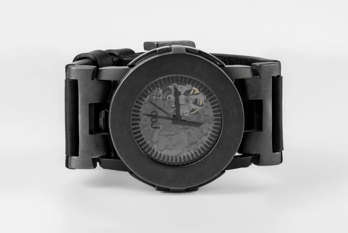 P4—FOB Watch #8280 (Case, Straight Strap [Buckle], Black Matte, KA-KA-NG) sold by Parts of Four