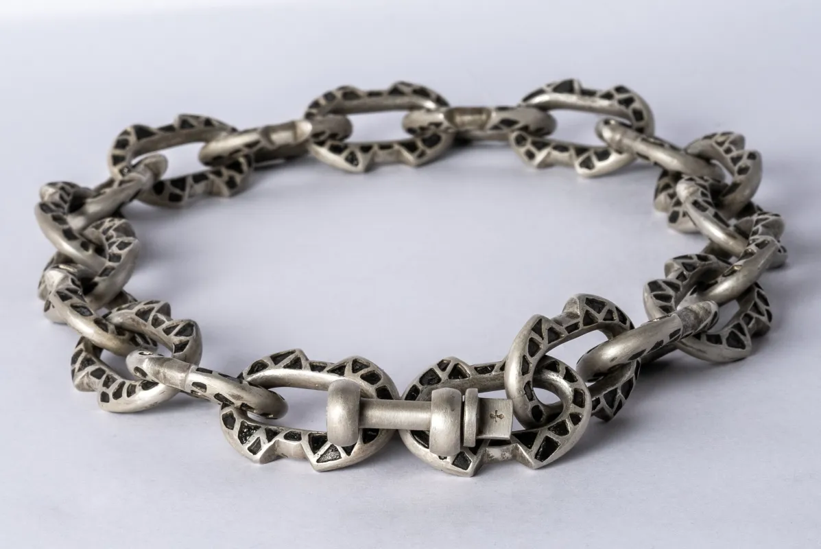 Charm Chain Choker (Mega Pavé, Black Diamond Fragments, 45cm, Small Deco Links, DA+KFRDIA) sold by Parts of Four