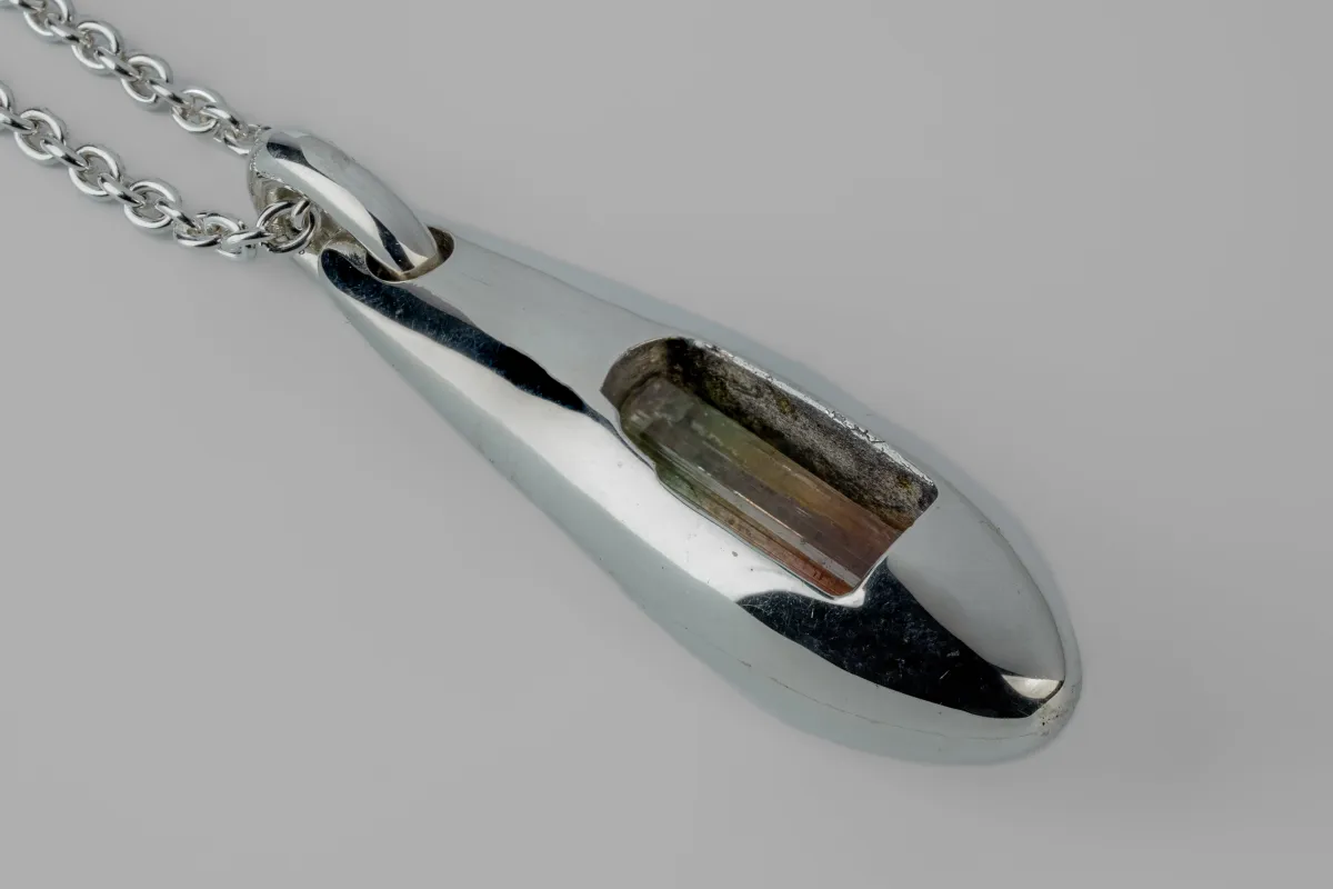 Chrysalis Necklace (Envelopment, Elbaite, PA+ELB) sold by Parts of Four