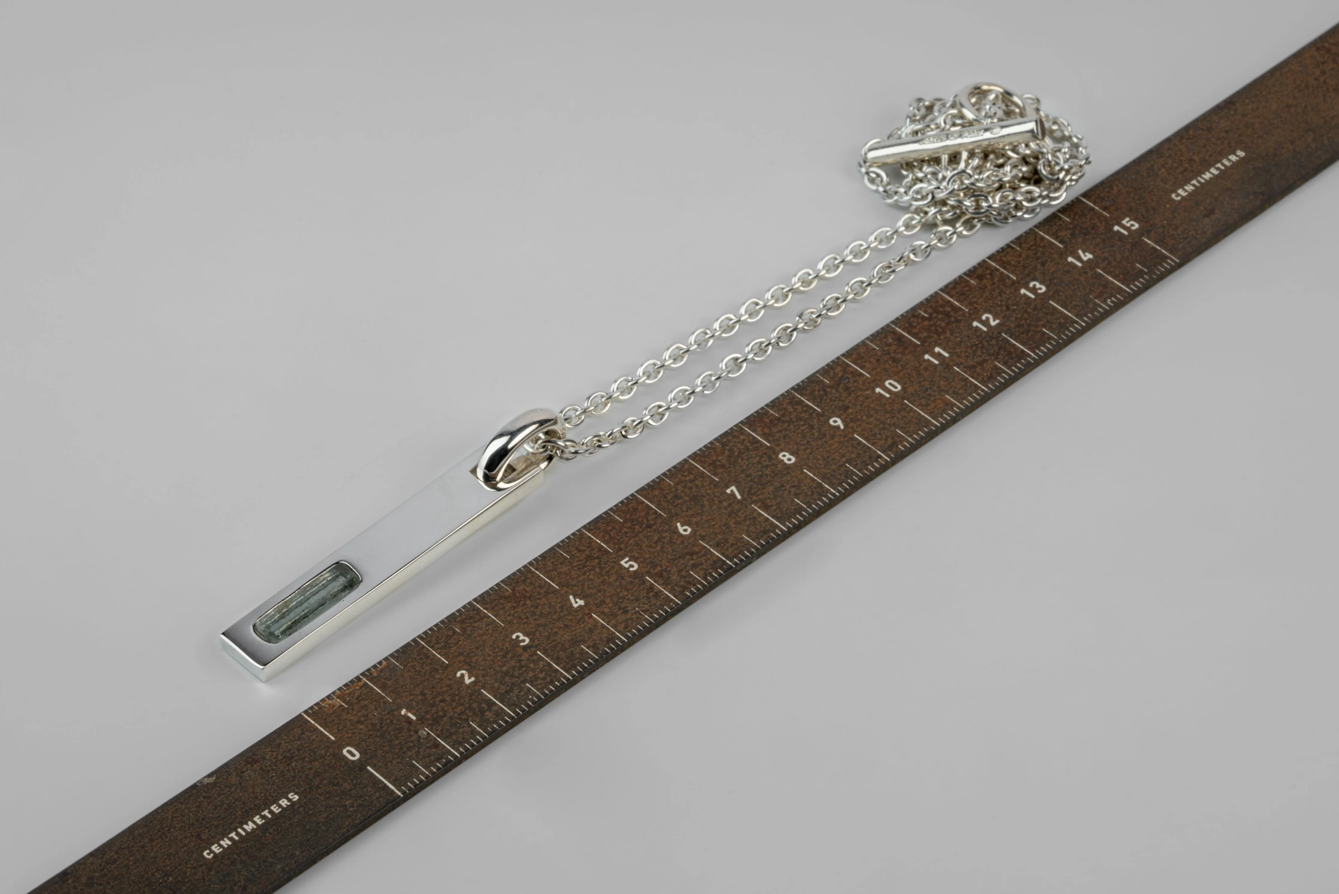 Plate Necklace (Adaptation, Beryl, PA+BER) sold by Parts of Four product image thumbnail 5