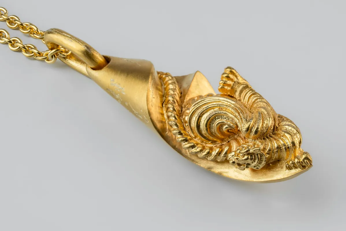 Parts of Four × Dualflow—Chrysalis Necklace (Vortex Tiger, AG+AGA) sold by Parts of Four