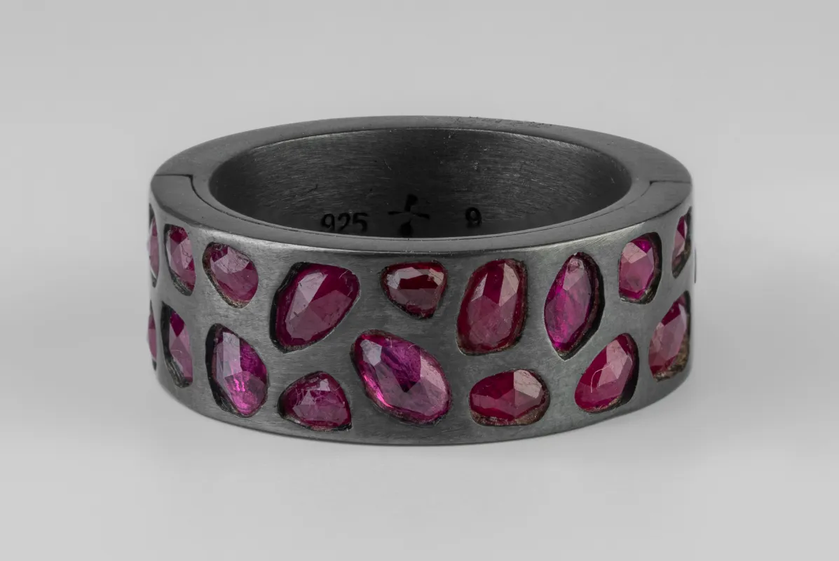 Sistema Ring (Mega Pavé, Ruby Slices, 9mm, KA+RUB) sold by Parts of Four