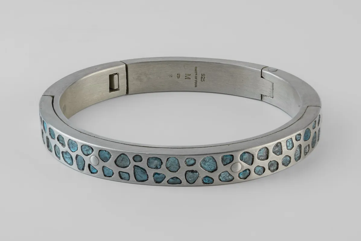 Sistema Bracelet v2 (Mega Pavé, Blue Diamond Slabs, 9mm, DA+BDIA) sold by Parts of Four