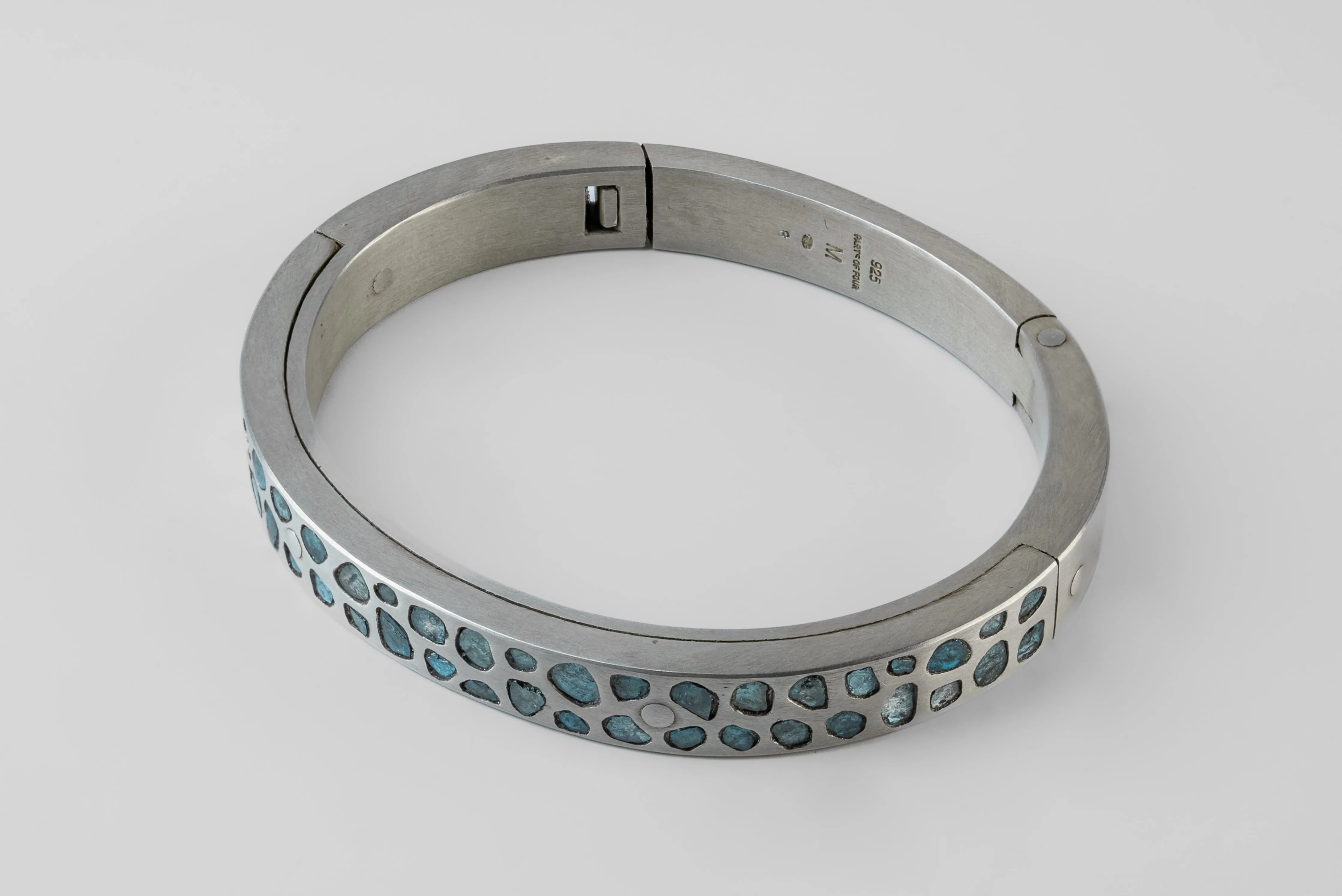 Sistema Bracelet v2 (Mega Pavé, Blue Diamond Slabs, 9mm, DA+BDIA) sold by Parts of Four product image thumbnail 3