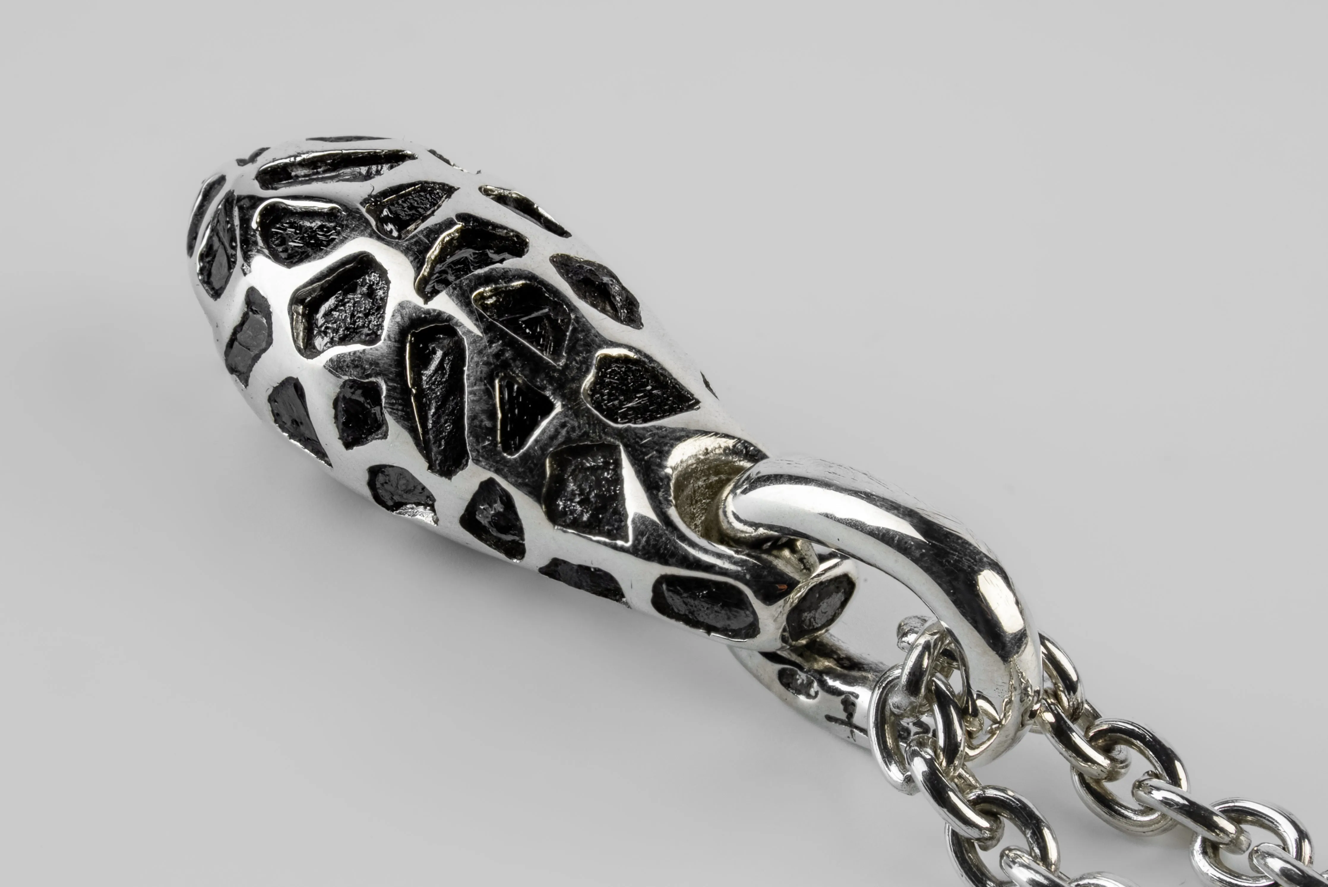 Chrysalis Necklace (Nympha, Mega Pavé, Black Diamond Fragments, No.1, PA+KFRDIA) sold by Parts of Four product image thumbnail 2