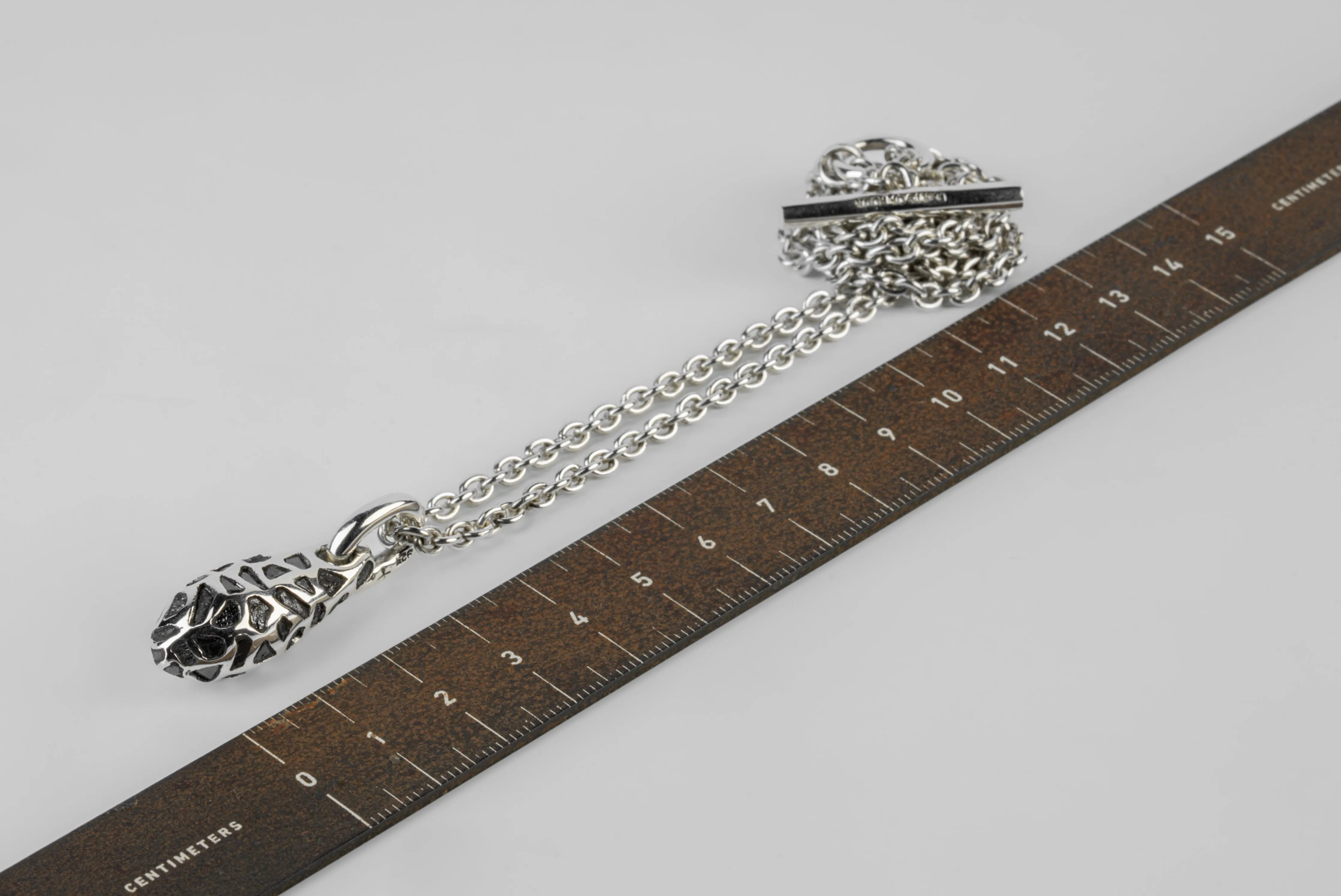 Chrysalis Necklace (Nympha, Mega Pavé, Black Diamond Fragments, No.1, PA+KFRDIA) sold by Parts of Four product image thumbnail 4