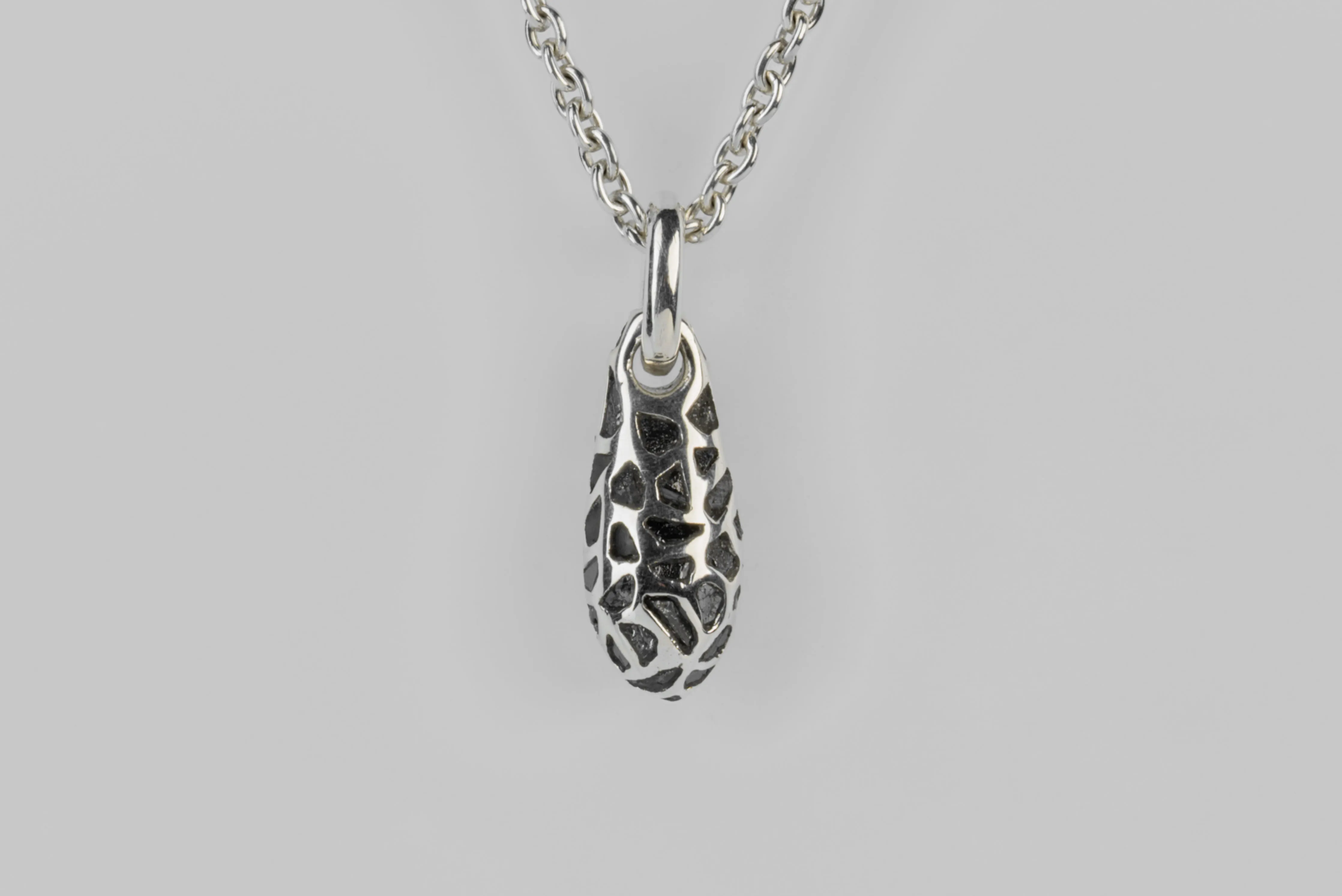 Chrysalis Necklace (Nympha, Mega Pavé, Black Diamond Fragments, No.1, PA+KFRDIA) sold by Parts of Four product image thumbnail 3