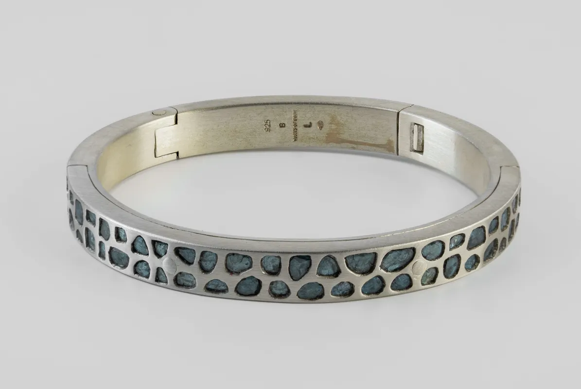 Sistema Bracelet v2 (Mega Pavé, Blue Diamond Slabs, 9mm, MA+BDIA) sold by Parts of Four