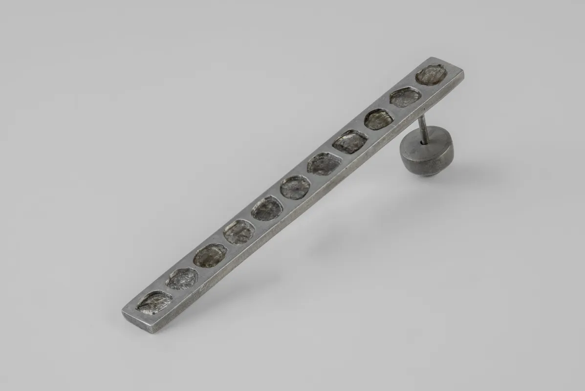 Plate Earring (Mega Pavé, Diamond Slabs, 60mm, DA+DIA) sold by Parts of Four