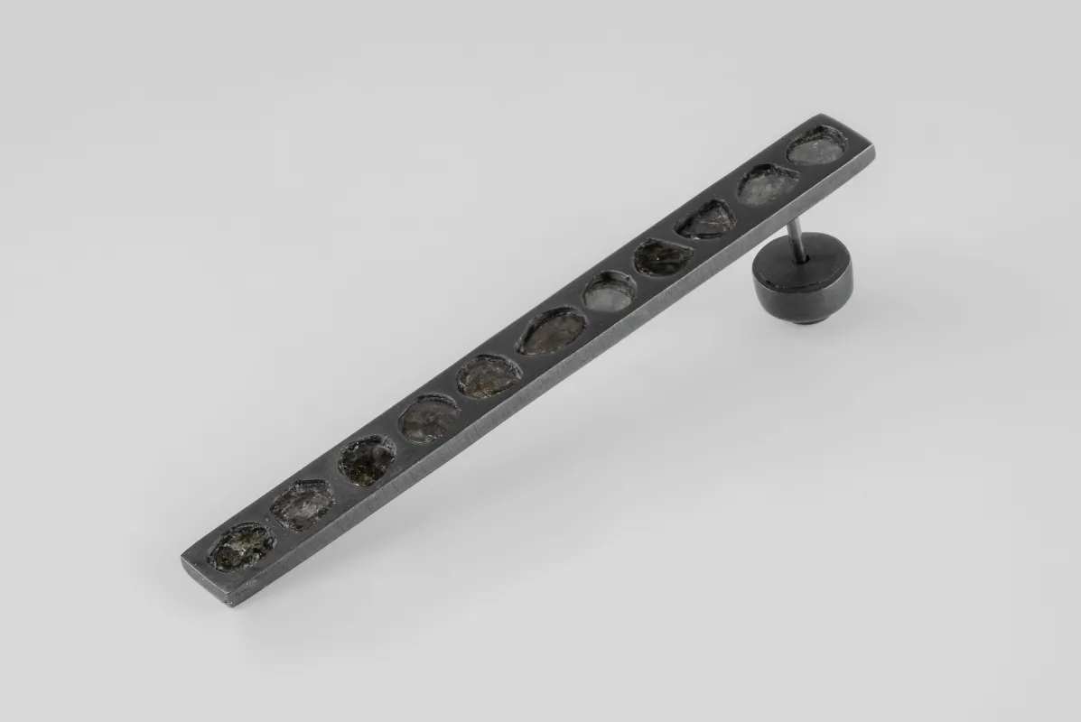 Plate Earring (Mega Pavé, Diamond Slabs, 60mm, KA+DIA) sold by Parts of Four