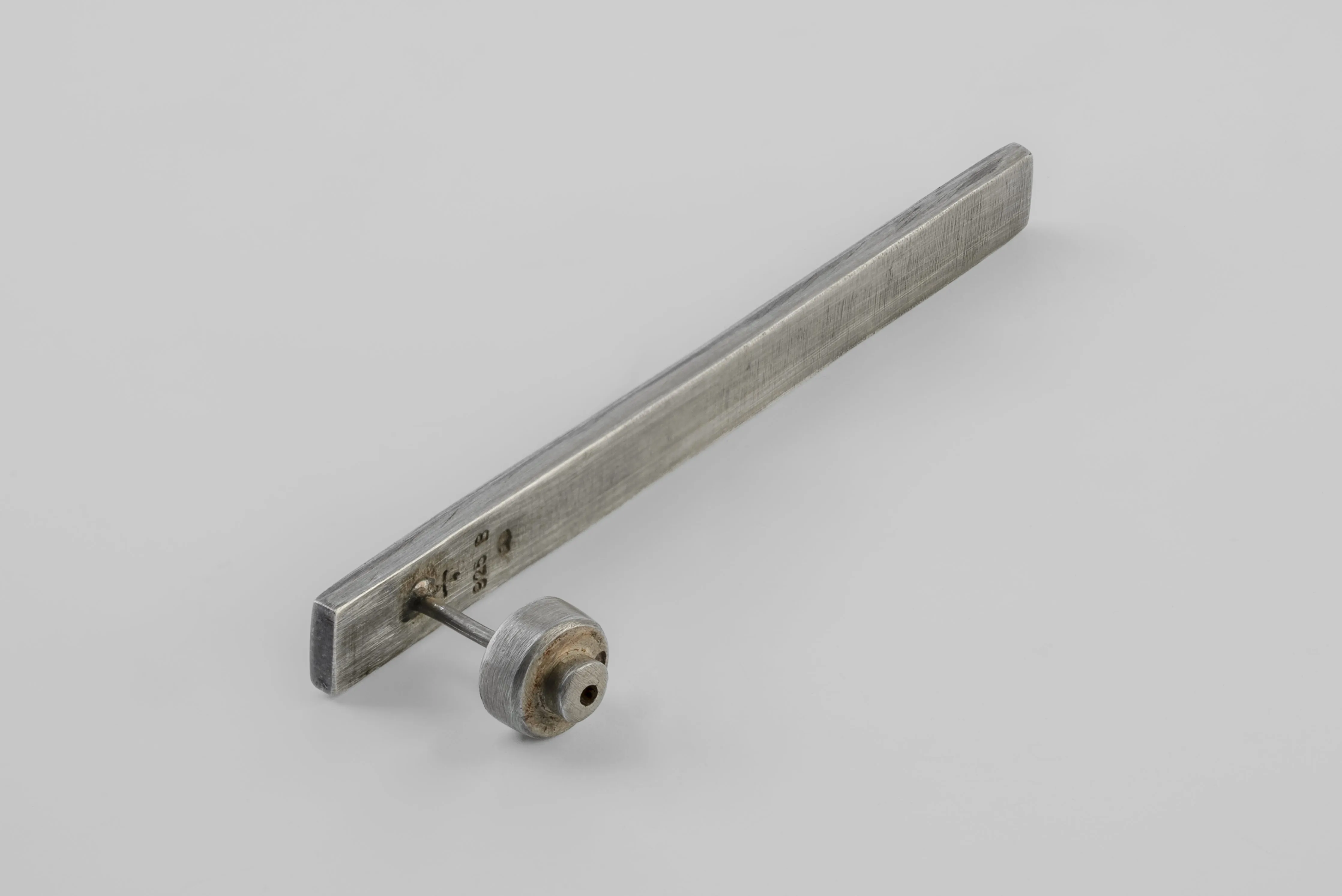 Plate Earring (Mega Pavé, Blue Diamond Slabs, 60mm, DA+BDIA) sold by Parts of Four product image thumbnail 2