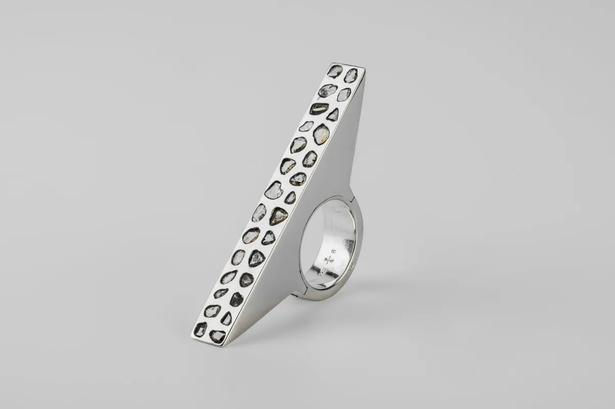 Sistema Ring (Bridge, Mega Pavé, 9mm, PA+DIA) sold by Parts of Four