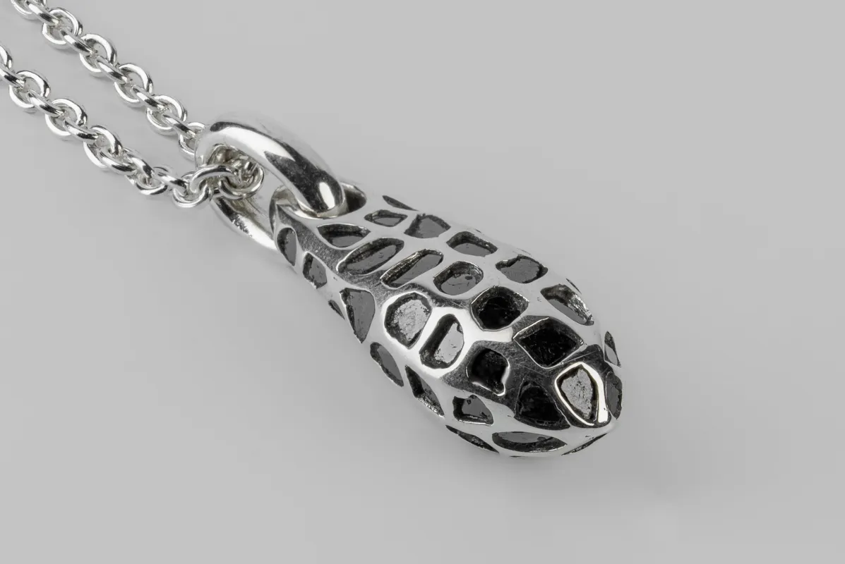 Chrysalis Necklace (Nympha, Mega Pavé, Polished Black Diamond Slabs, No.3, PA+PBLKDIA) sold by Parts of Four