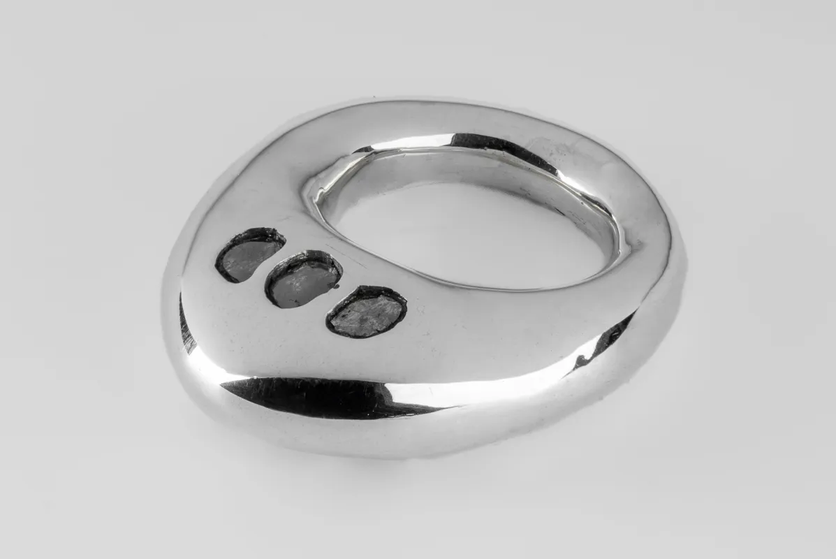 Tall Mountain Ring (0.8 CT, 6 Diamond Slabs, PA+DIA) sold by Parts of Four