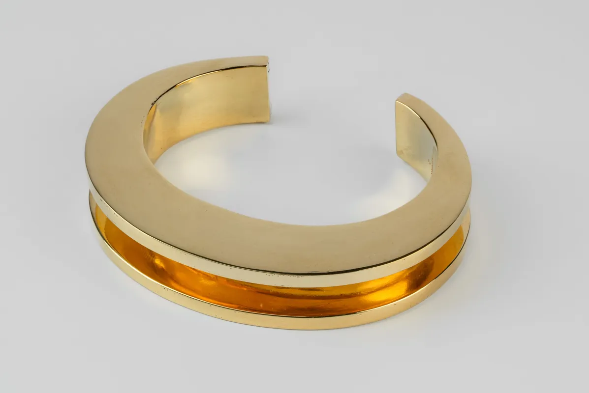 Crescent Channel Bracelet (15mm, YG) sold by Parts of Four