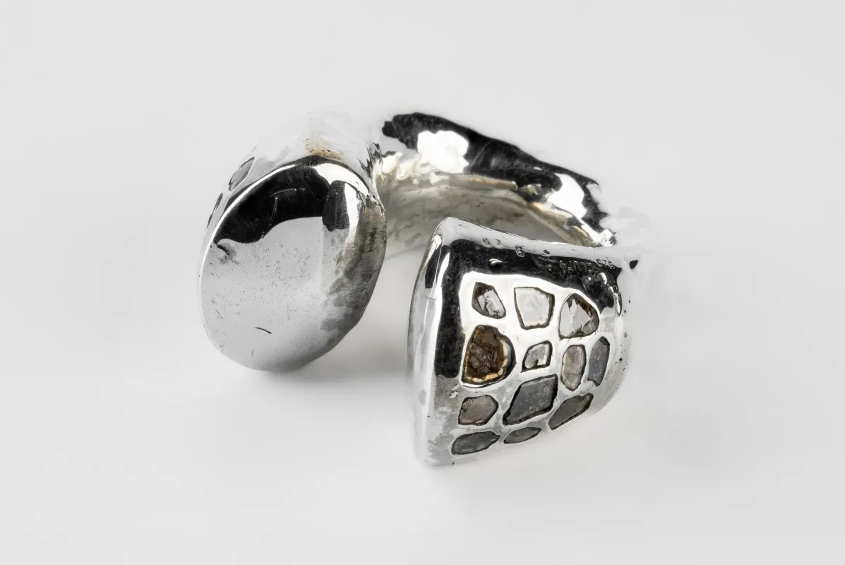 Giant Druid Ring (Arc Set, Mega Pavé, PA+DIA) sold by Parts of Four