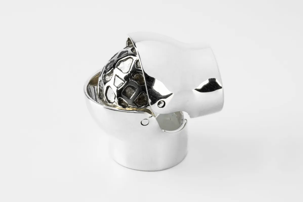 Parts of Four × Fangophilia—Joint Ring Pure (Knuckle Mega Pavé, PA+DIA) sold by Parts of Four