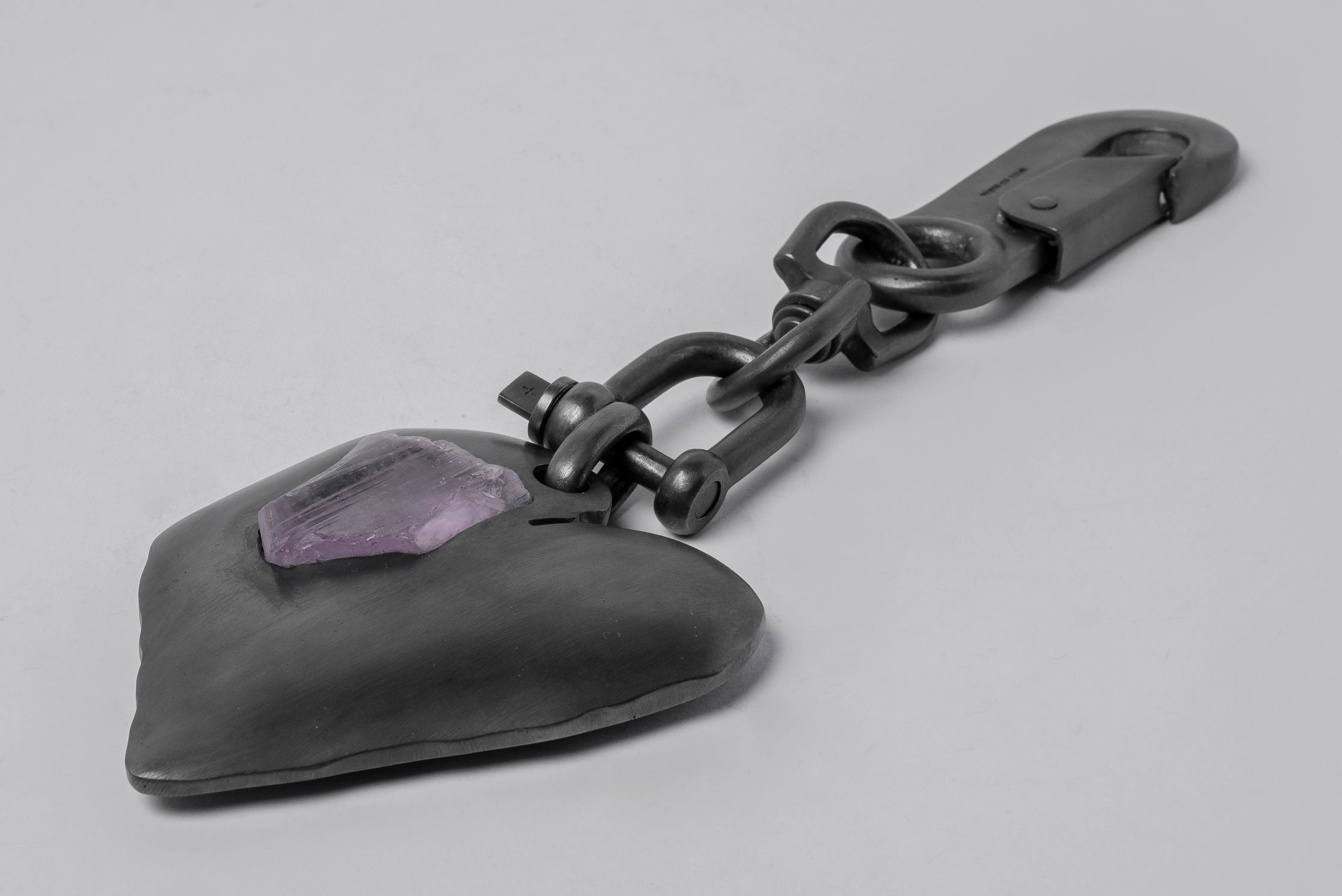 Jazz's Solid Heart Charm (Big, Pink Kunzite, KAS+KUN) sold by Parts of Four product image thumbnail 2