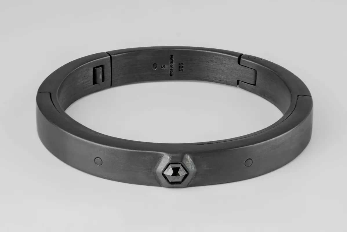 Sistema Bracelet v2 (Fancy Setting, Black Hex Diamond, 0.5 CT, 9mm, KA+BLKDIA) sold by Parts of Four