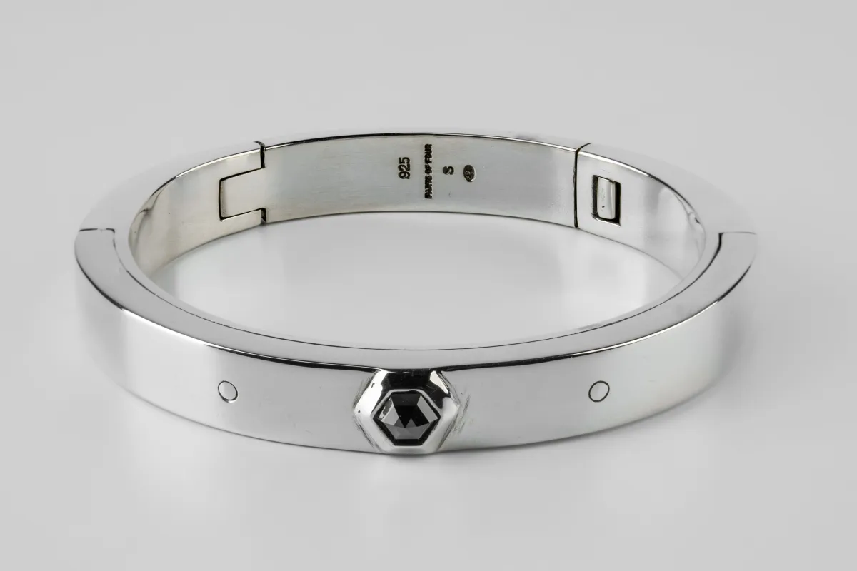 Sistema Bracelet v2 (Fancy Setting, Black Hex Diamond, 0.5 CT, 9mm, PA+BLKDIA) sold by Parts of Four