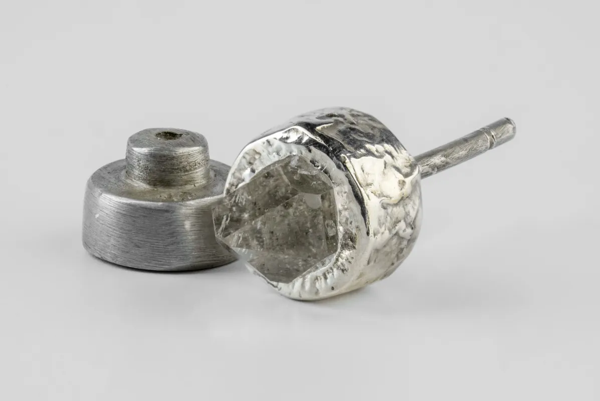 Stud Earring (Fuse, 7mm, Herkimer Spike, DA10KW+HER) sold by Parts of Four