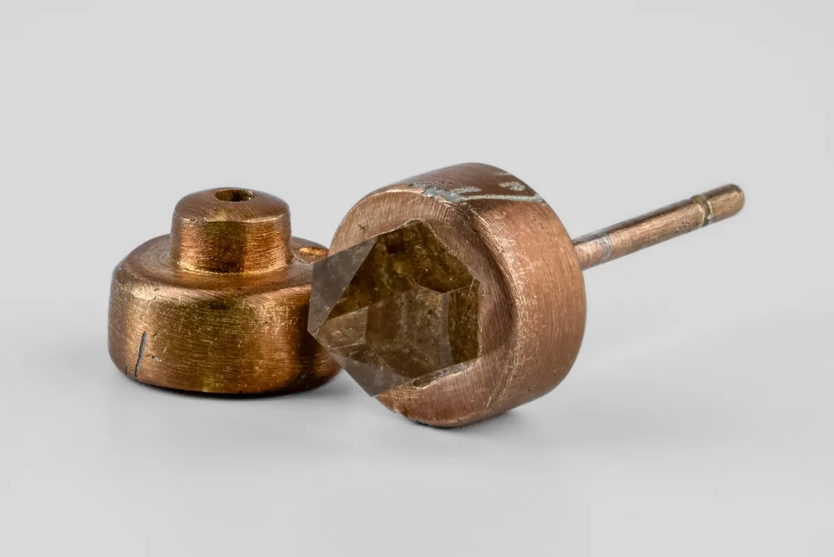 Stud Earring (7mm, Herkimer Spike, AMA+HER) sold by Parts of Four