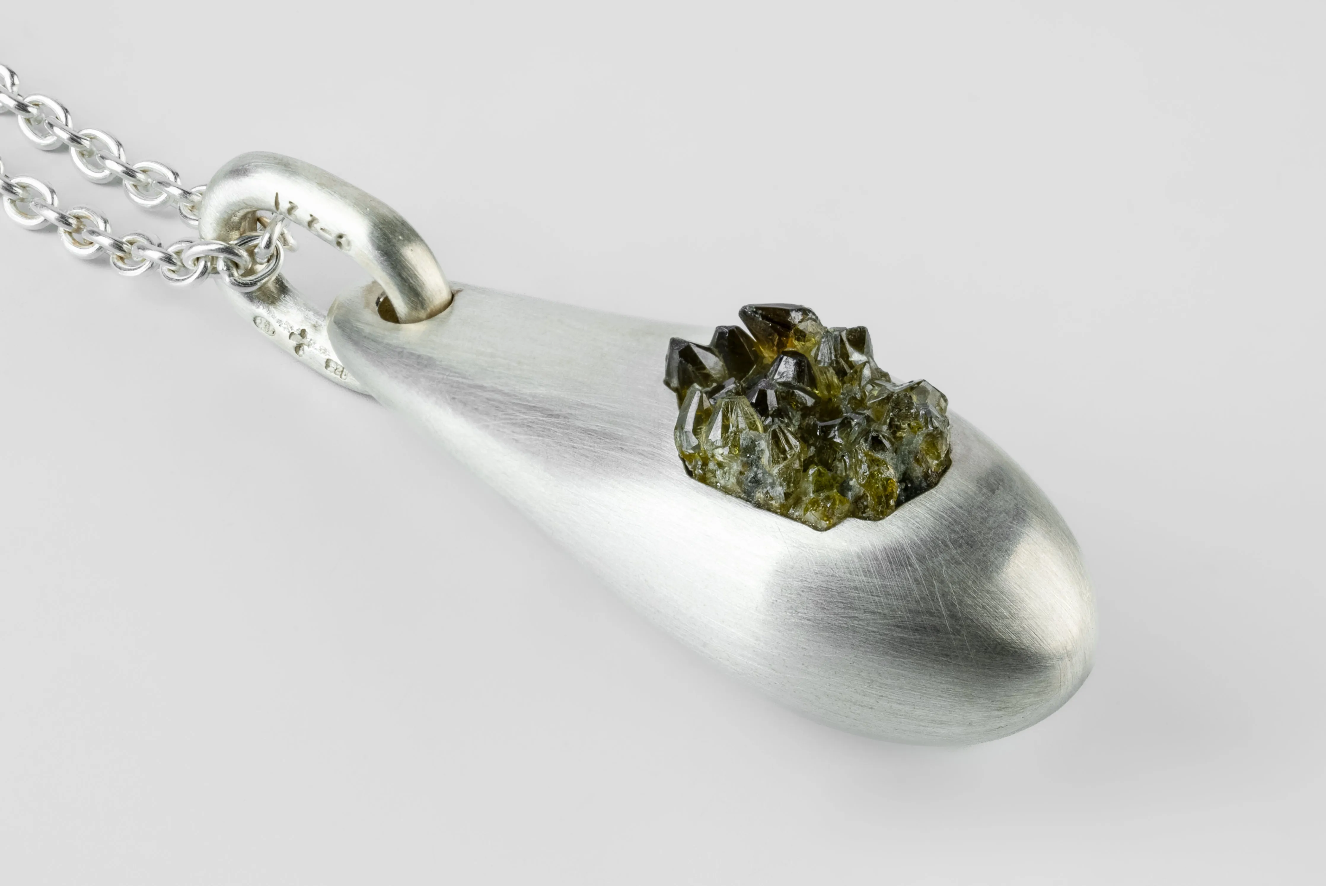 Chrysalis Necklace (Cremaster Emergence, Zincite, MA+ZIN) sold by Parts of Four