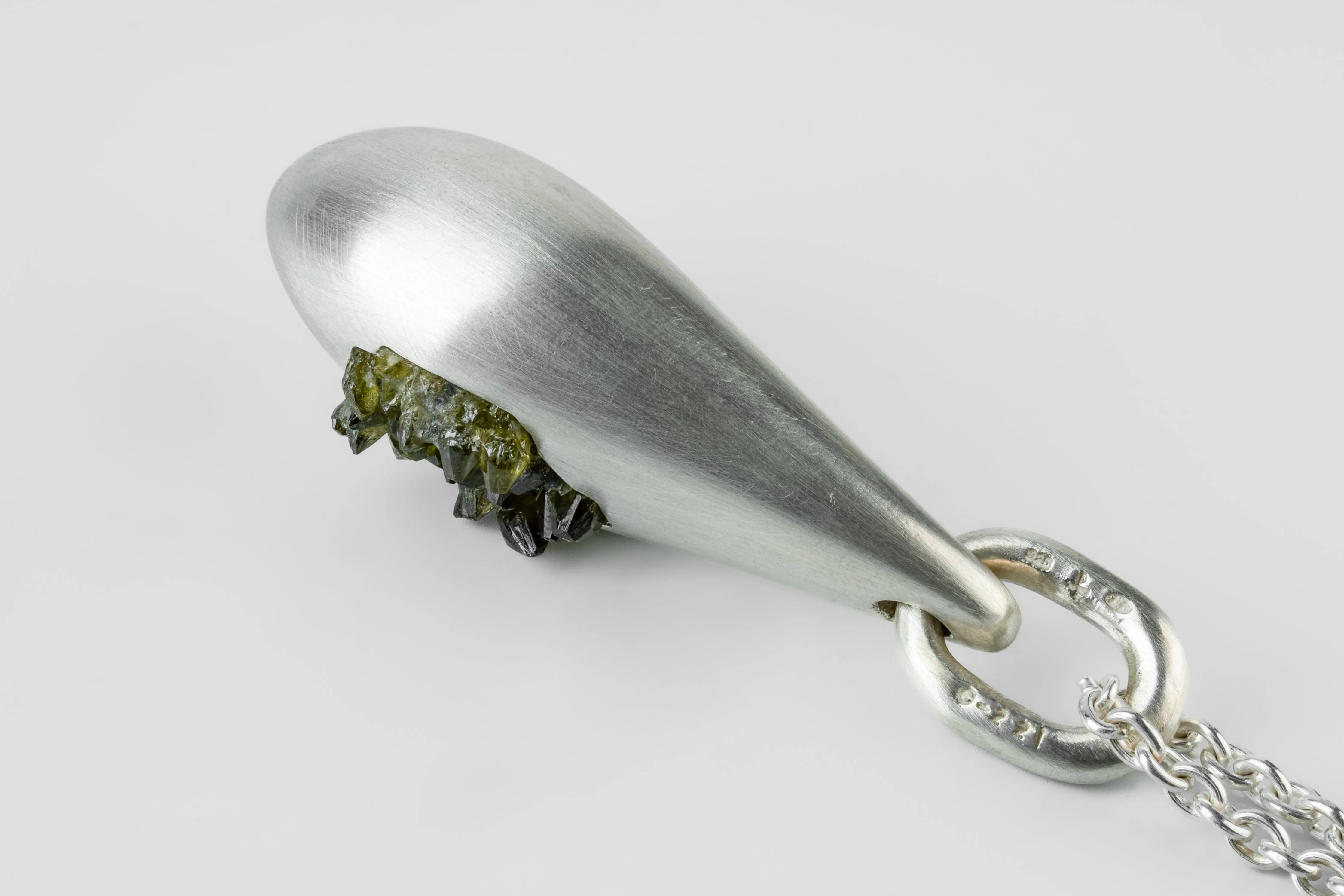 Chrysalis Necklace (Cremaster Emergence, Zincite, MA+ZIN) sold by Parts of Four product image thumbnail 2