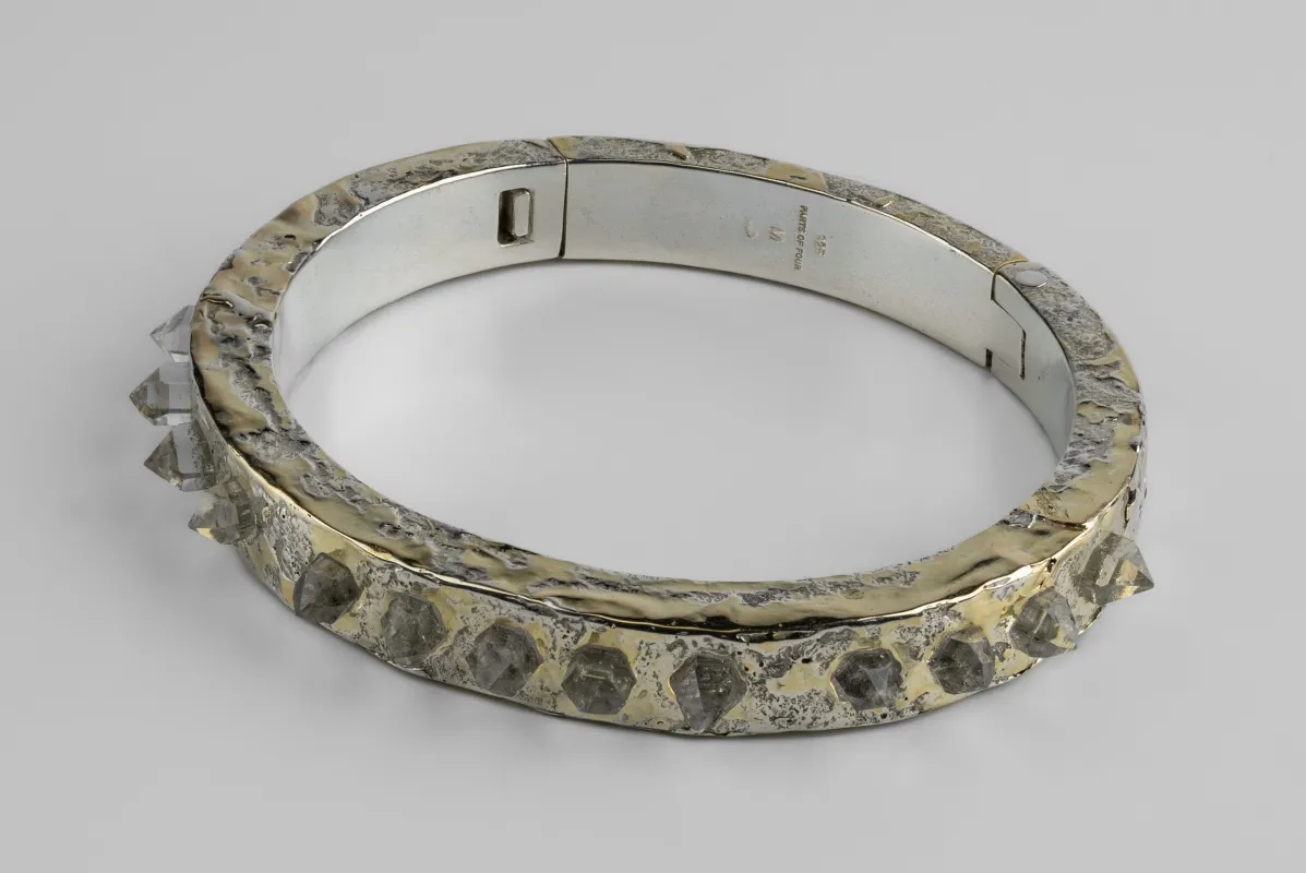 Sistema Bracelet v2 (Full Fuse, Tiny Herkimer Spikes, 9mm, PA18K+HER) sold by Parts of Four