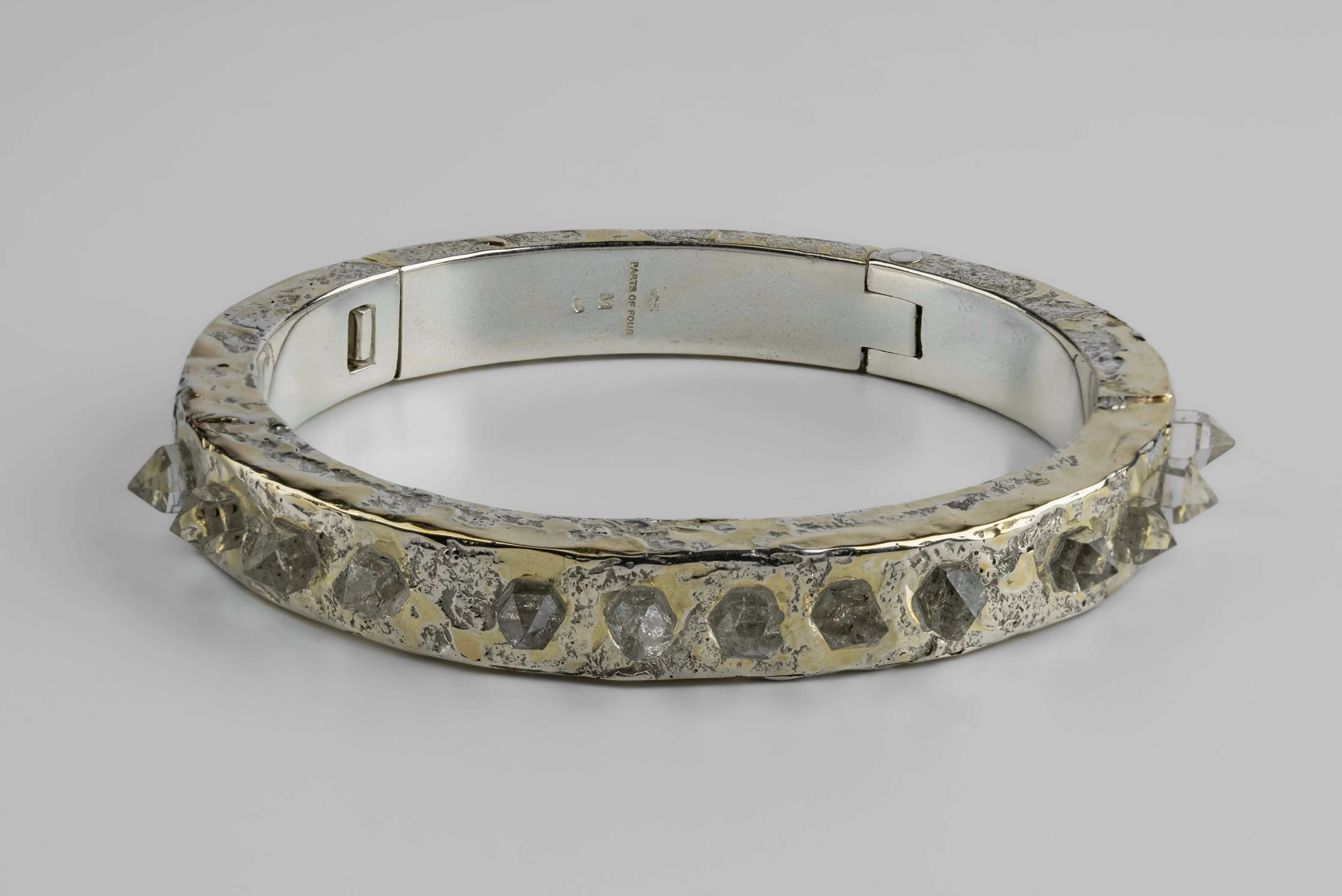 Sistema Bracelet v2 (Full Fuse, Tiny Herkimer Spikes, 9mm, PA18K+HER) sold by Parts of Four product image thumbnail 3