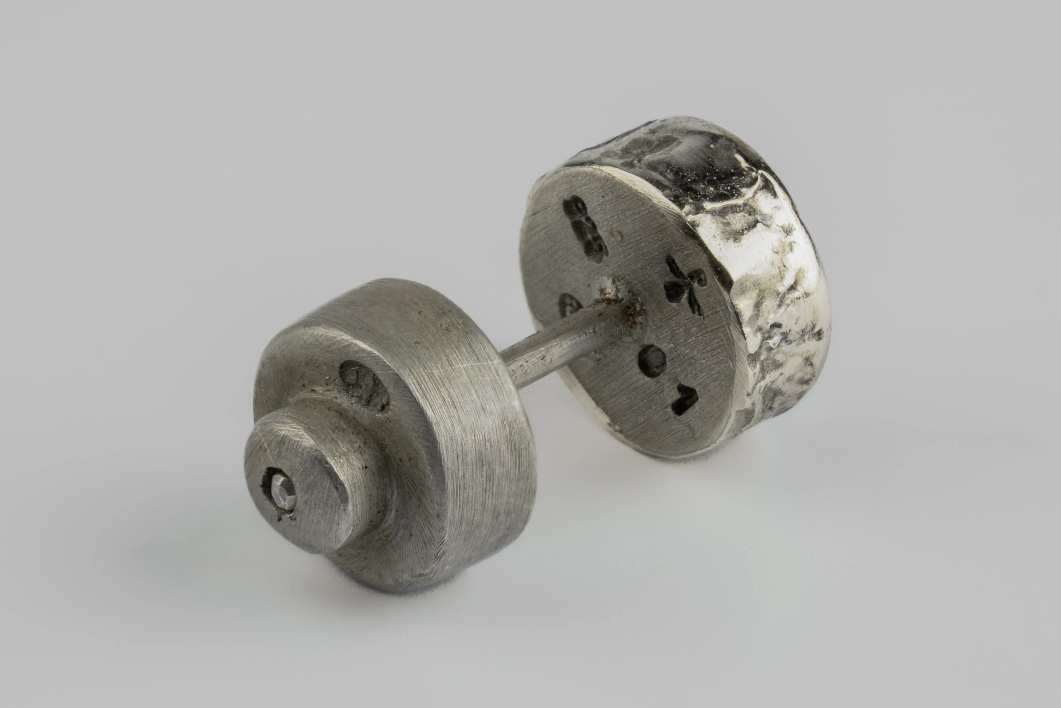 Tiny Stud Earring (Fuse, 0.1 CT, Blue Diamond Slab, DA10KW+BDIA) sold by Parts of Four product image thumbnail 2