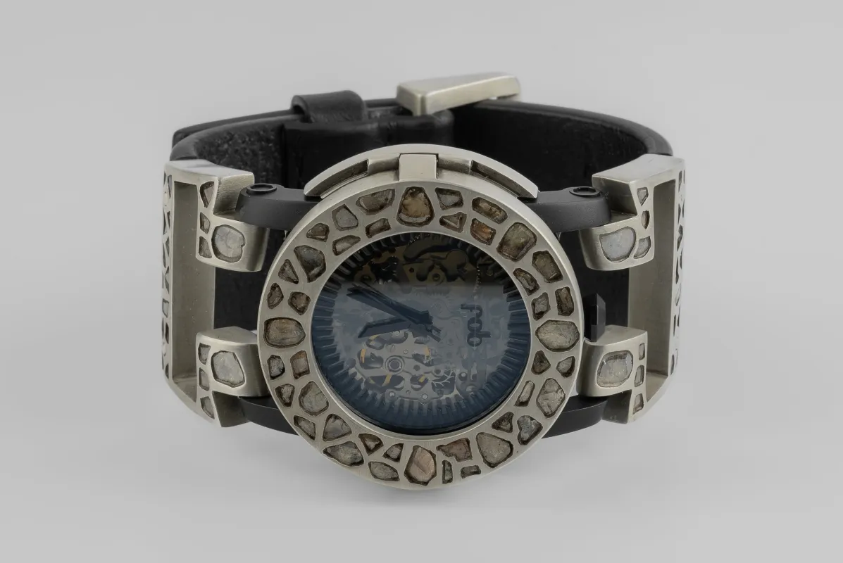 P4—FOB Watch #87 (Case [Mega Pavé], Hyperstrap-T [Mega Pavé, Buckle], Black Matte, DA+DIA-DA+DIA-NG) sold by Parts of Four