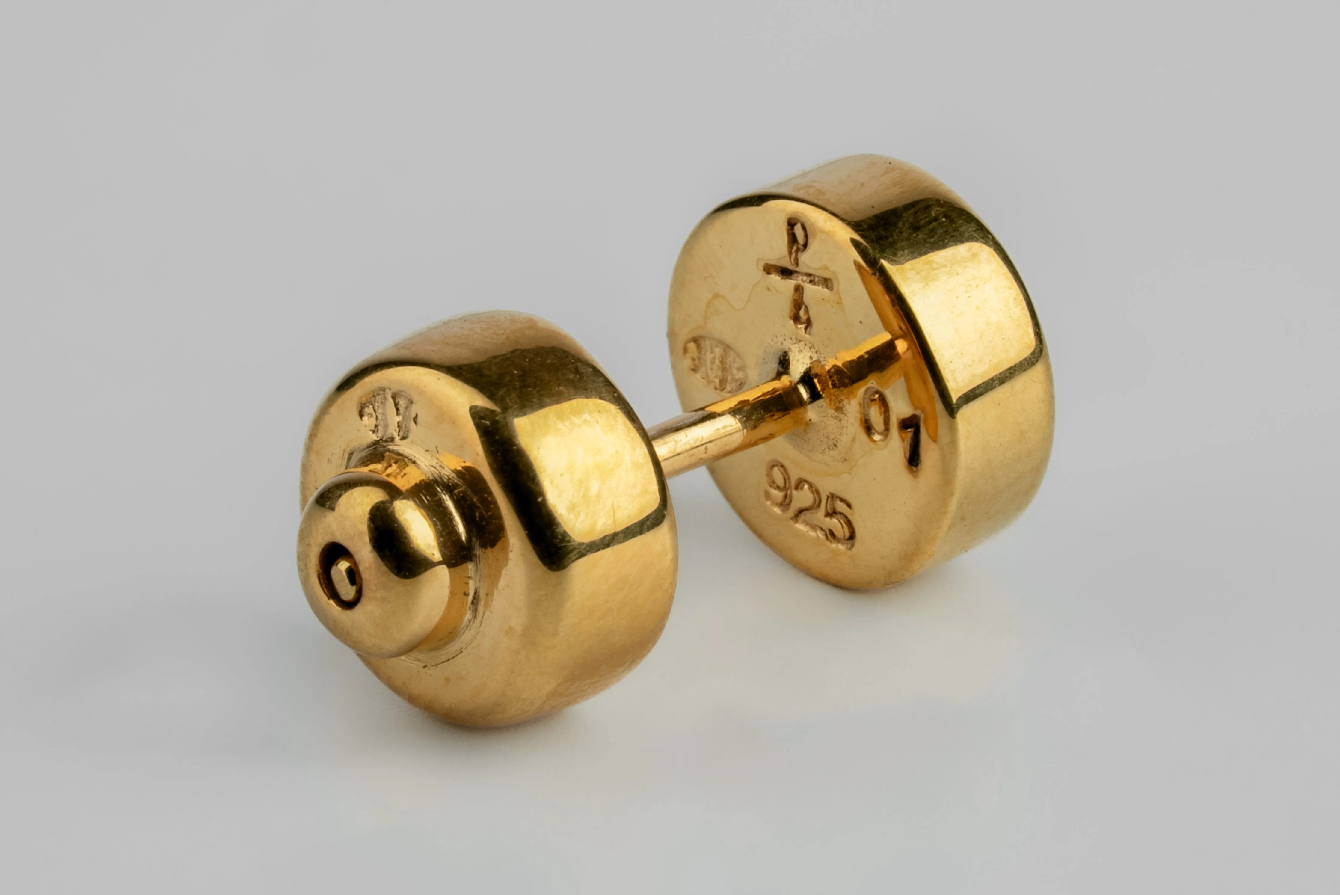 Tiny Stud Earring (0.1 CT, Blue Diamond Slab, YGA+BDIA) sold by Parts of Four product image thumbnail 2